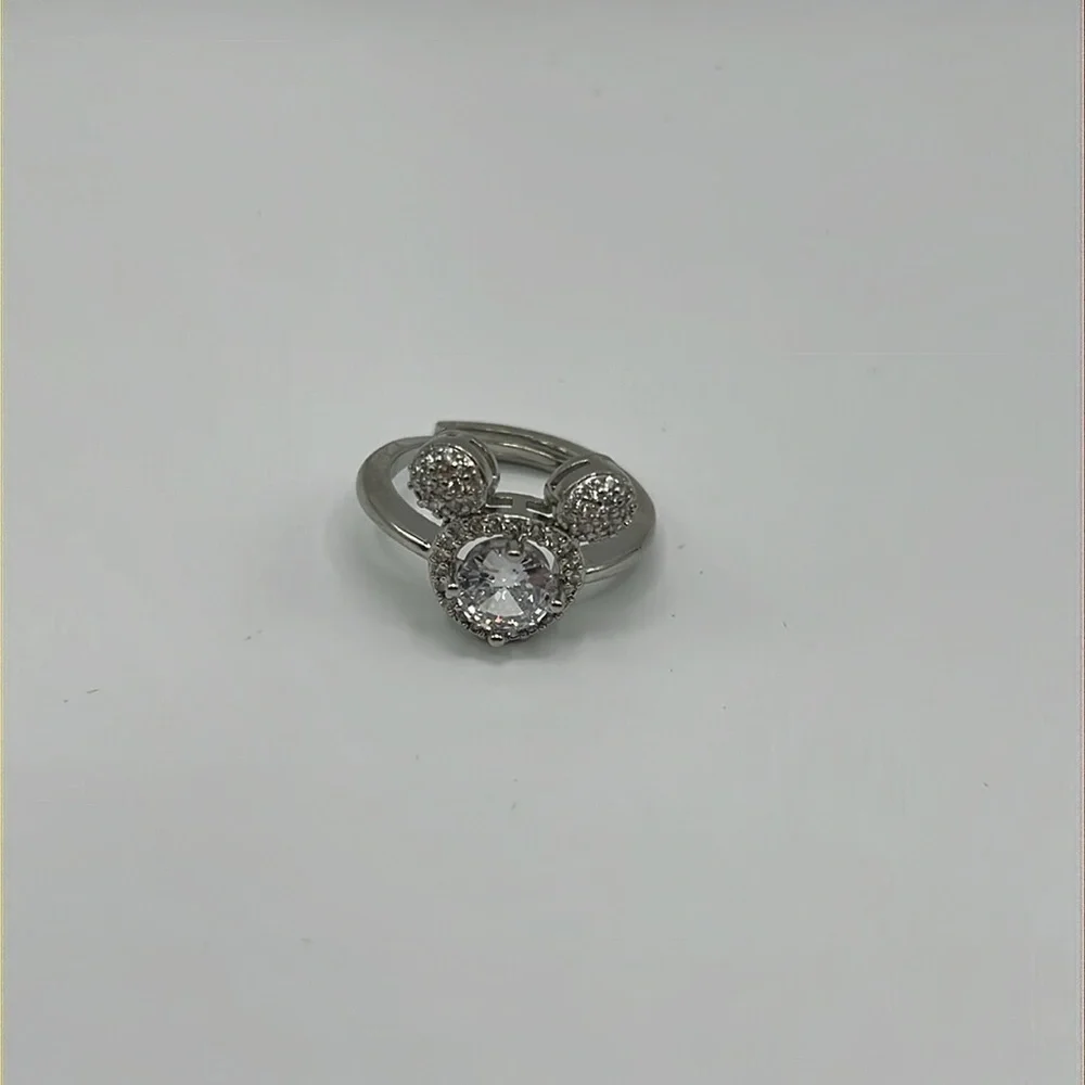 Mouse Ears Rhinestone Adjustable Ring - Picture 3 of 5